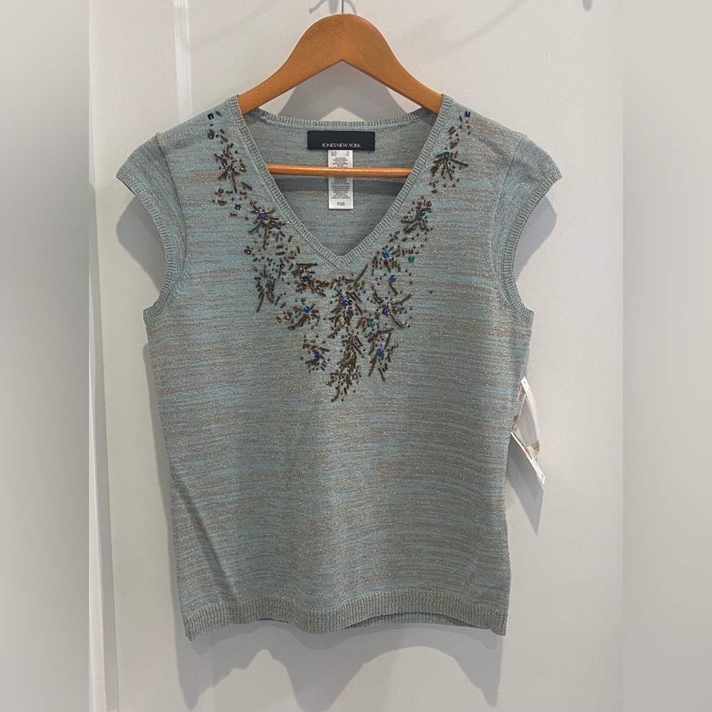 Jones New York sequin shirt